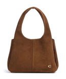Coach Lana Suede Hobo tas warm brown
