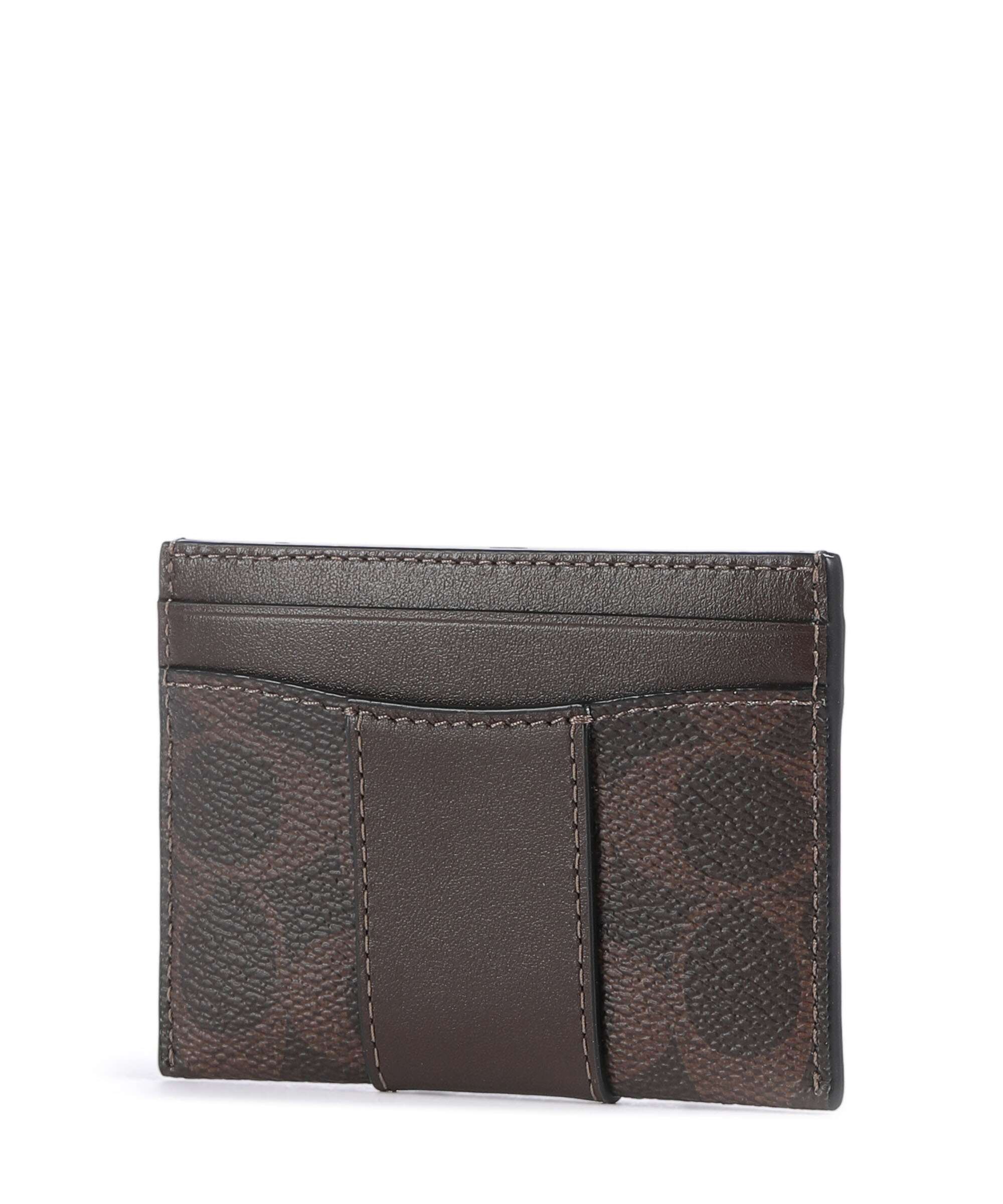 Coach Essential Signature Credit card holder maple