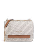 Michael Kors Claire Small Schoudertas vanilla/acorn