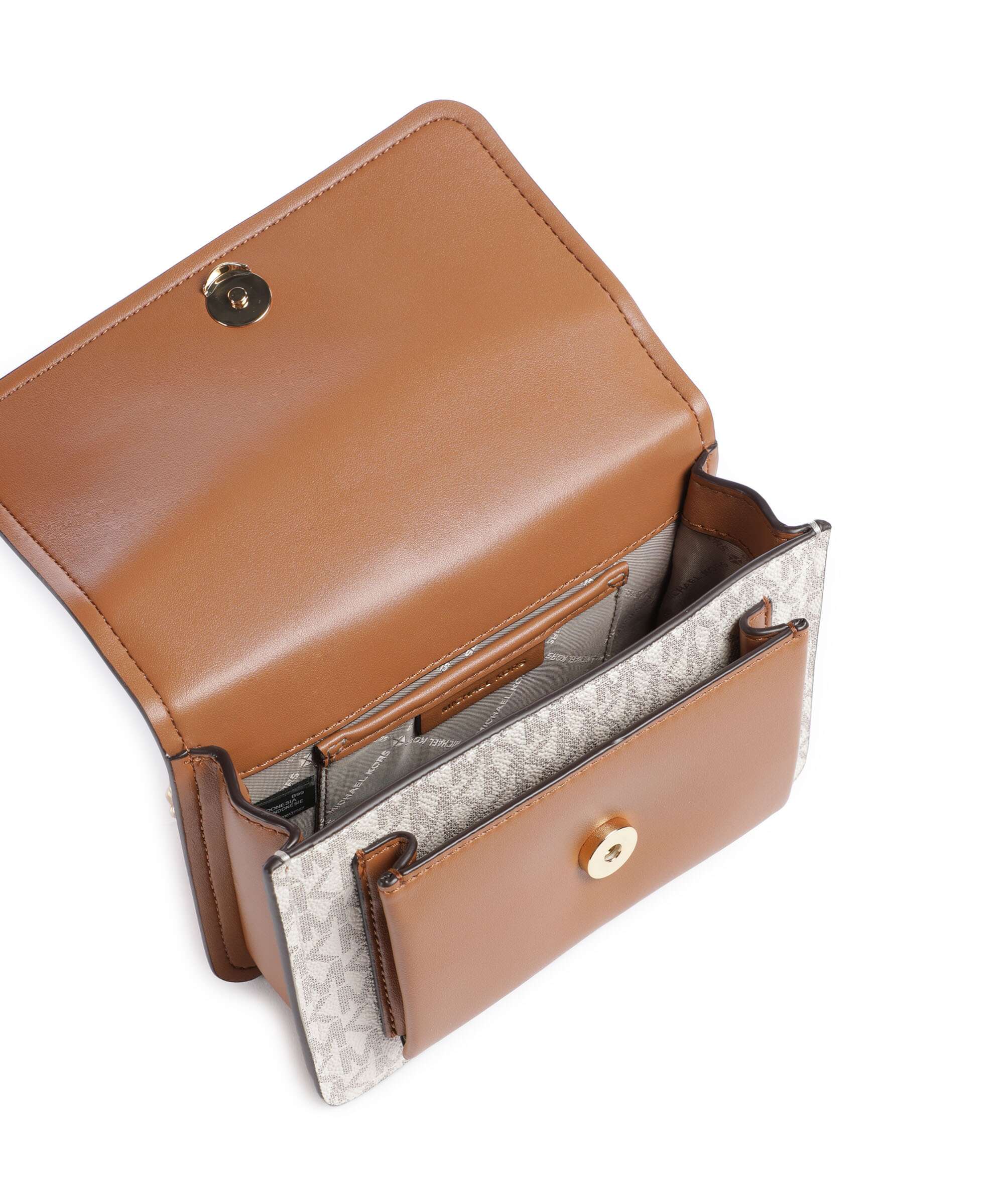 Michael Kors Claire Small Shoulder bag vanilla/acorn