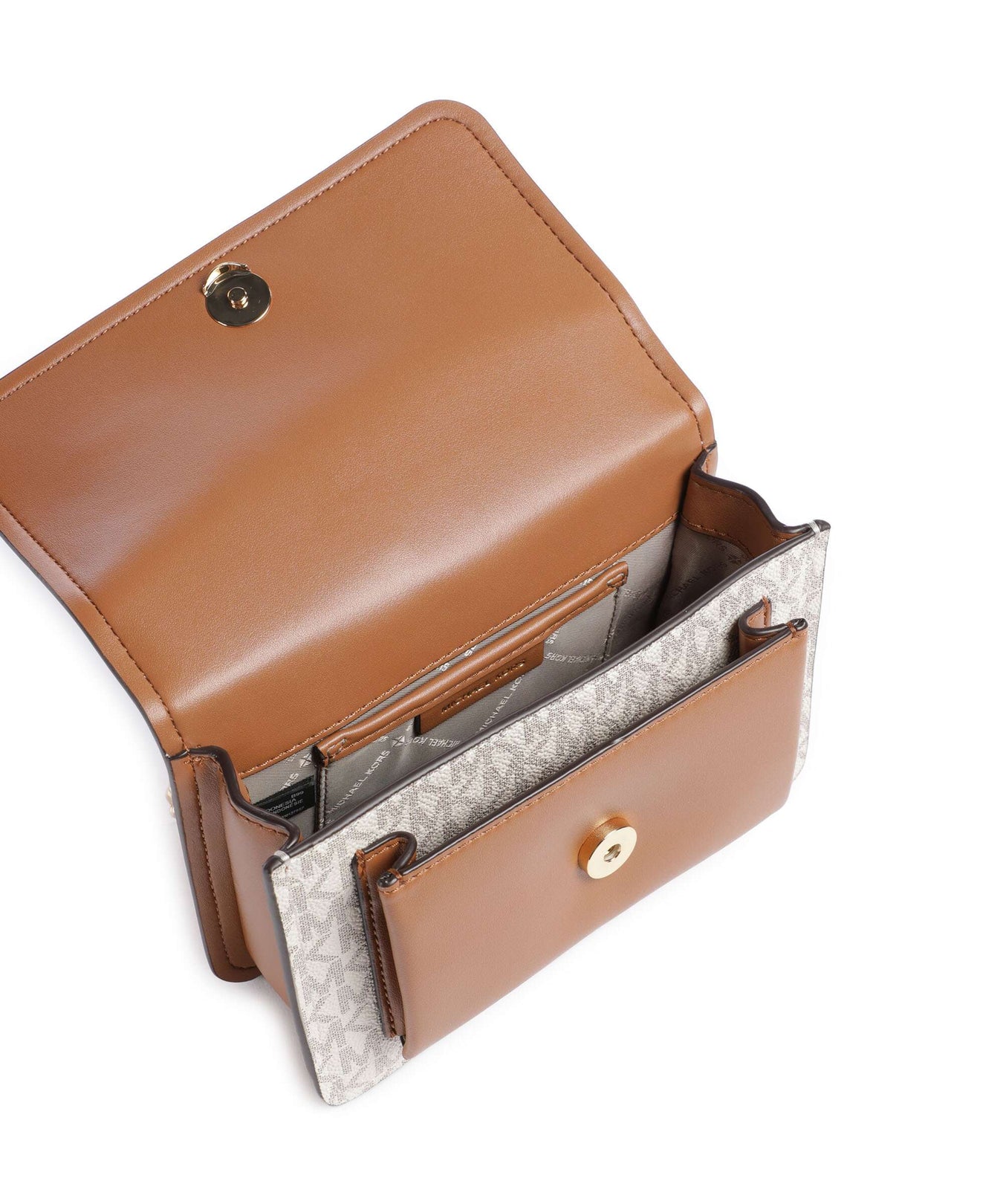 Michael Kors Claire Small Shoulder bag vanilla/acorn