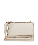 Michael Kors Claire Schoudertas pale gold