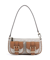 Michael Kors Zoe Schoudertas vanilla/acorn