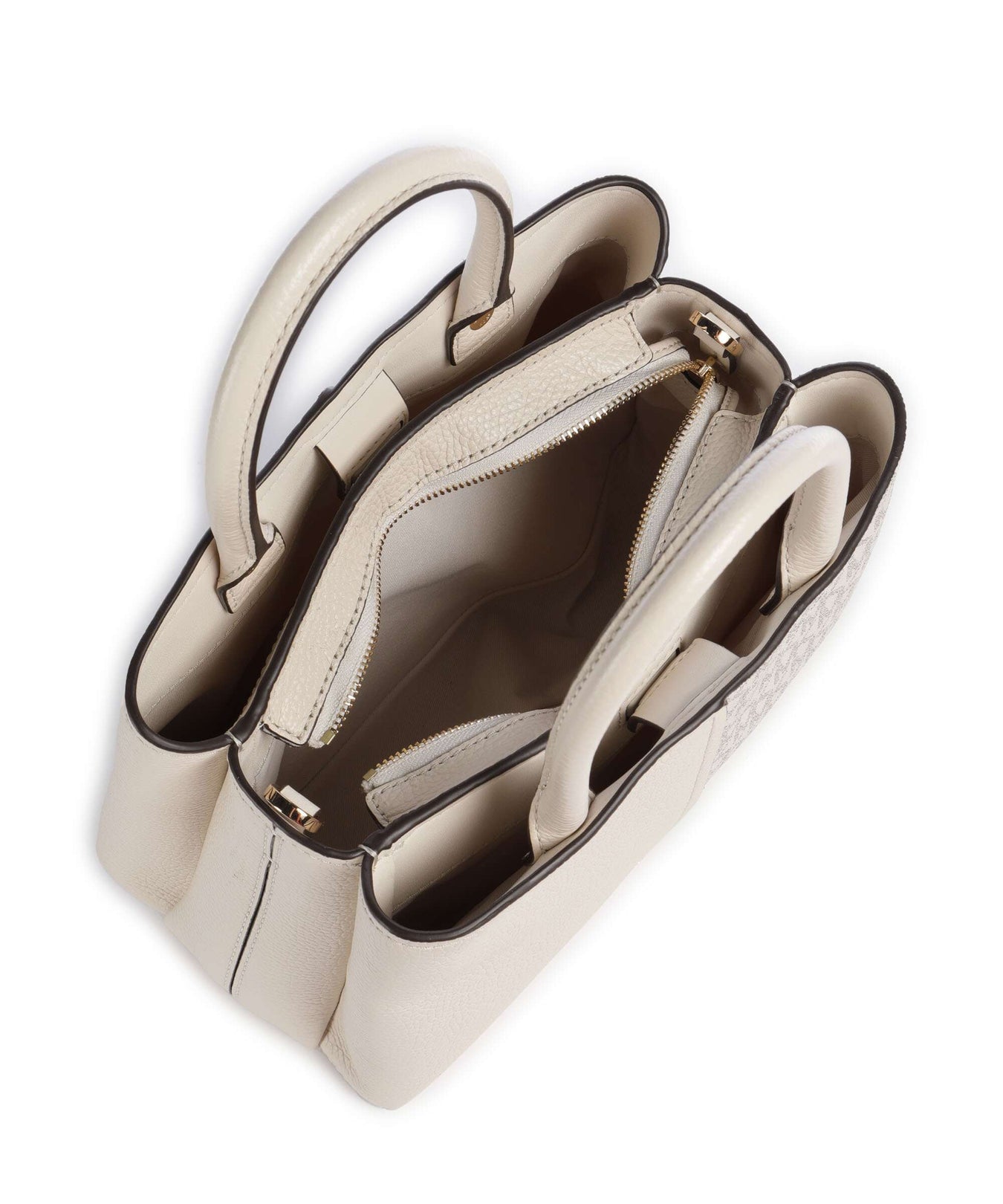 Michael Kors Flora Medium Handbag van/cream