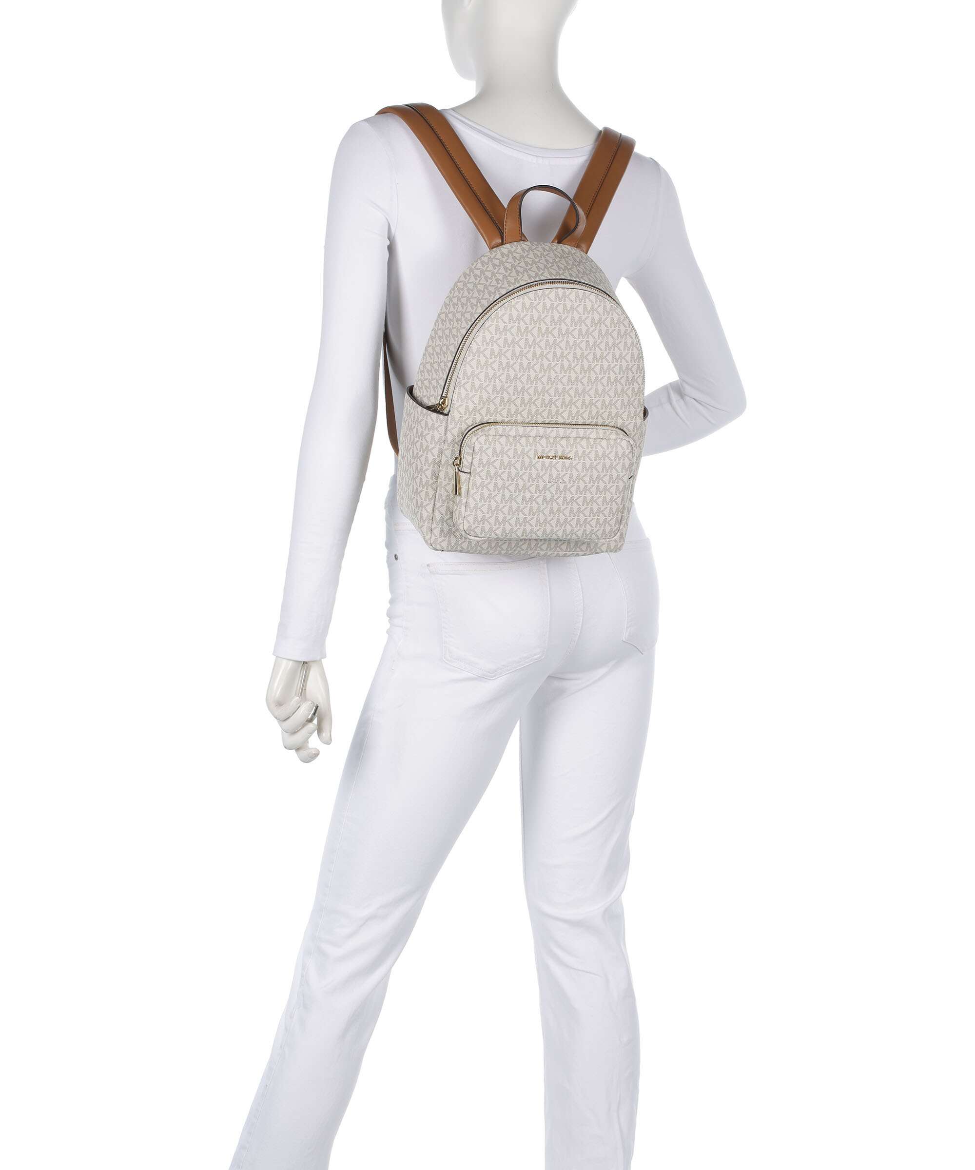 Michael Kors Tanner Medium Backpack vanilla/acorn