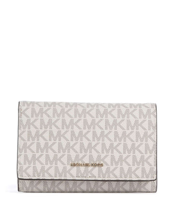 Michael Kors Jet Set Portemonnee vanilla/acorn