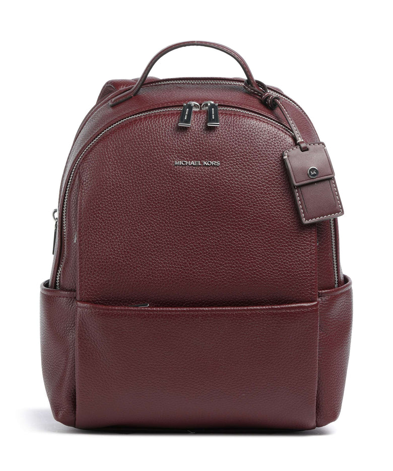 Michael Kors Sable Medium Backpack oxblood