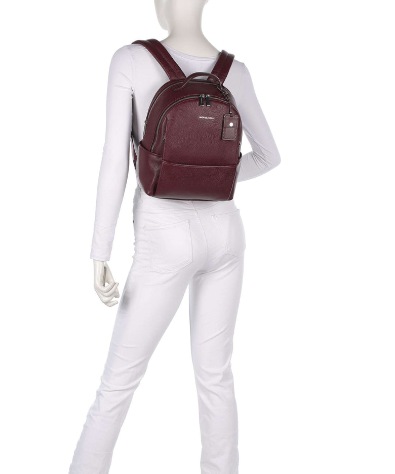 Michael Kors Sable Medium Backpack oxblood