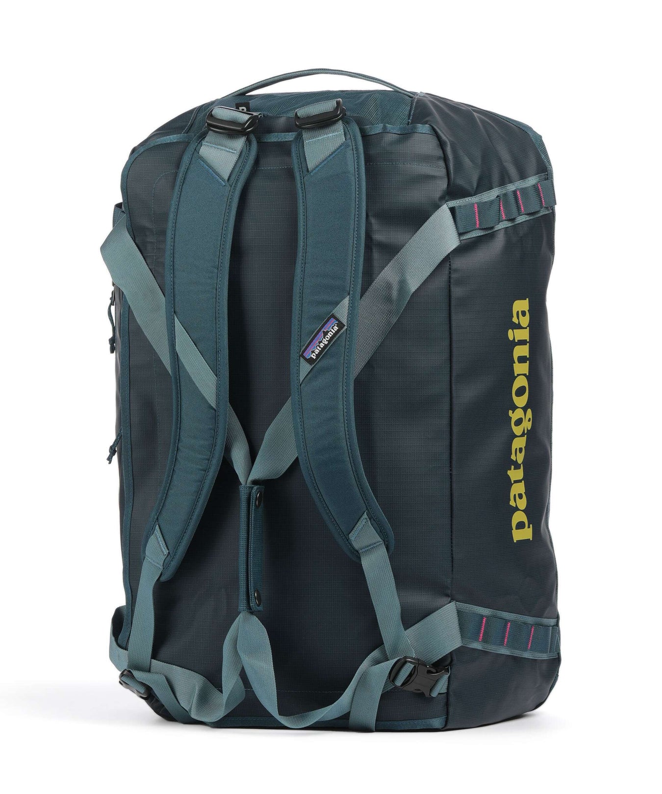 Patagonia Black Hole 55 Travel bag tidal teal w/luminous pink