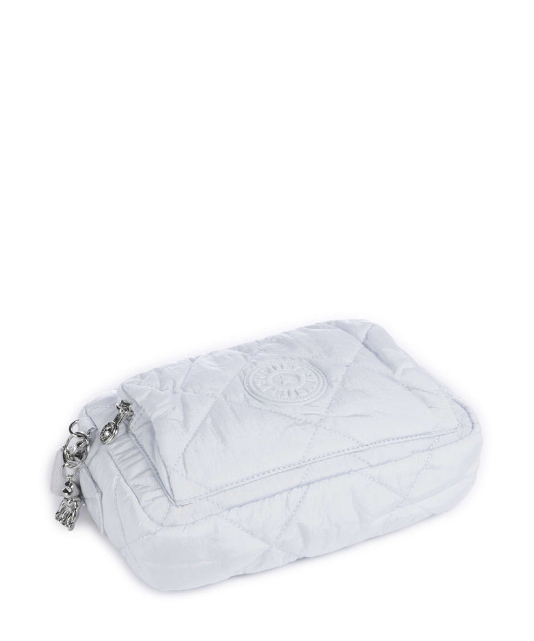 Kipling Crinkled Quilt Abanu M Zip Crossbody bag water blue