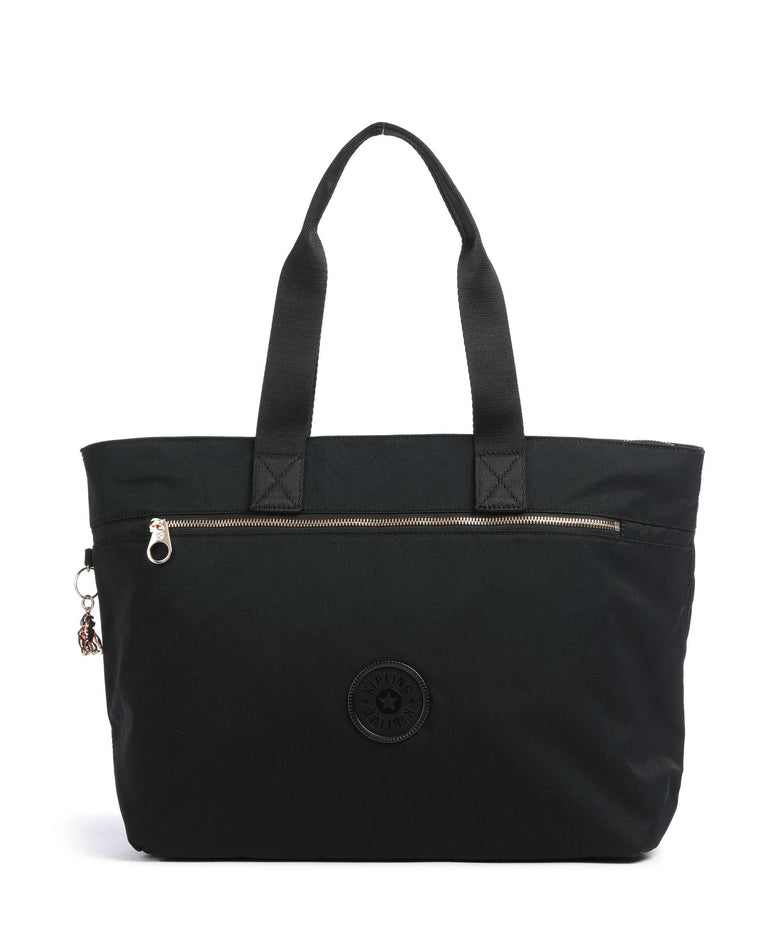 Kipling Charm Colissa Zip Tote bag black rose spice
