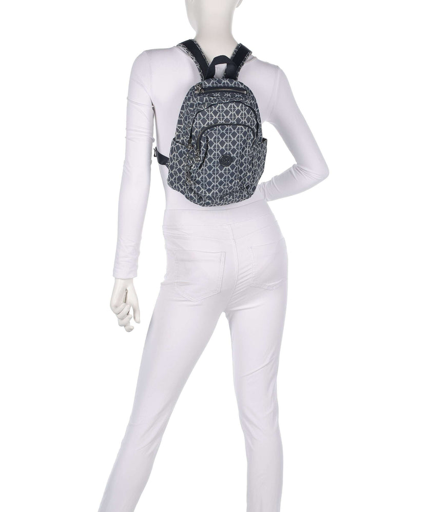 Kipling Elevated Delia Mini Backpack navy sign