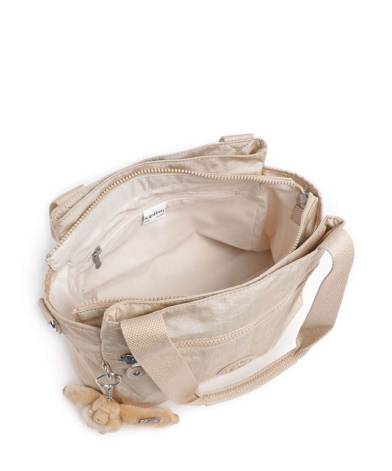 Kipling Basic Elysia Shoulder bag sparkled beige