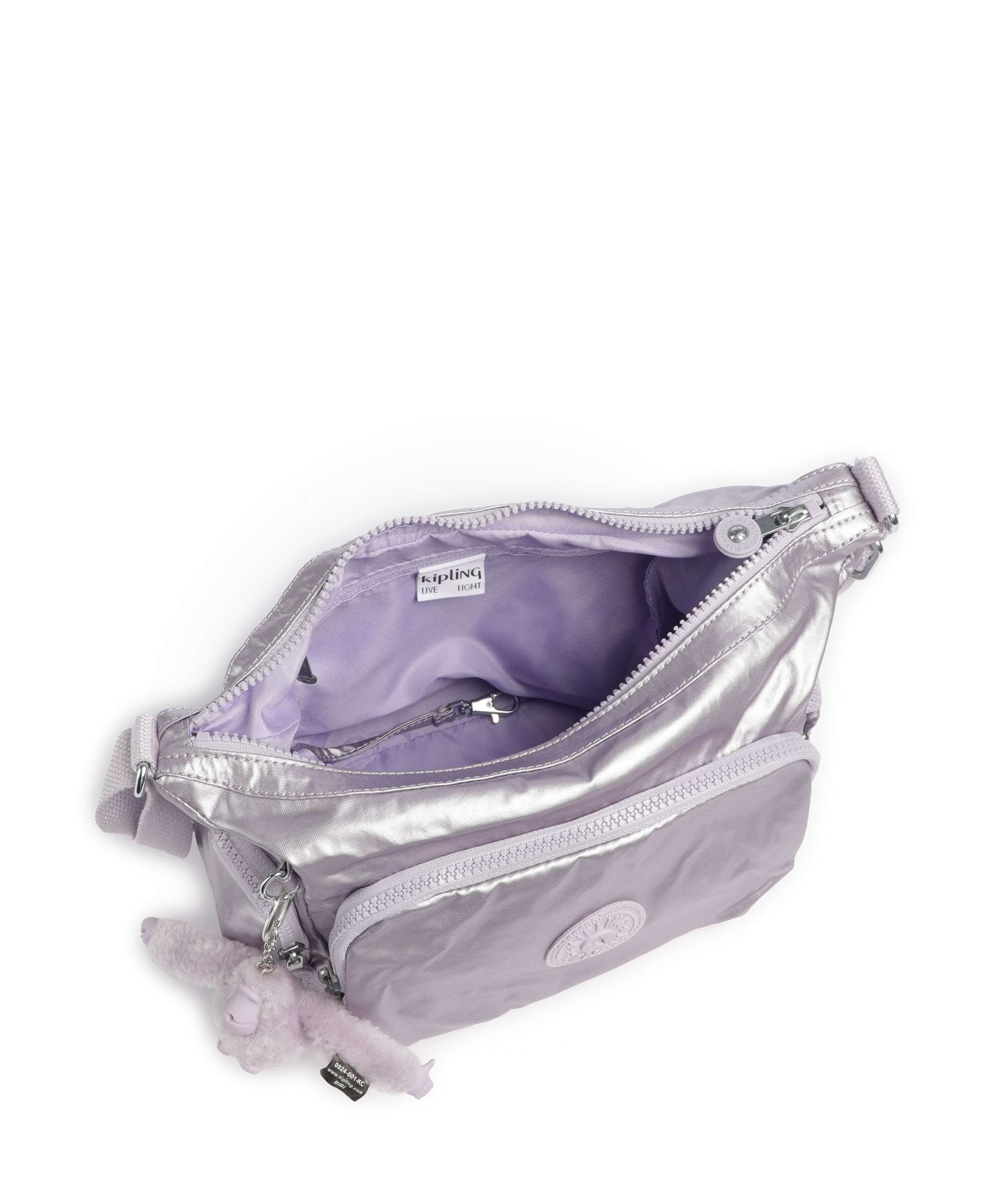Kipling Basic Gabb S Crossbody bag lilac moon/metallic