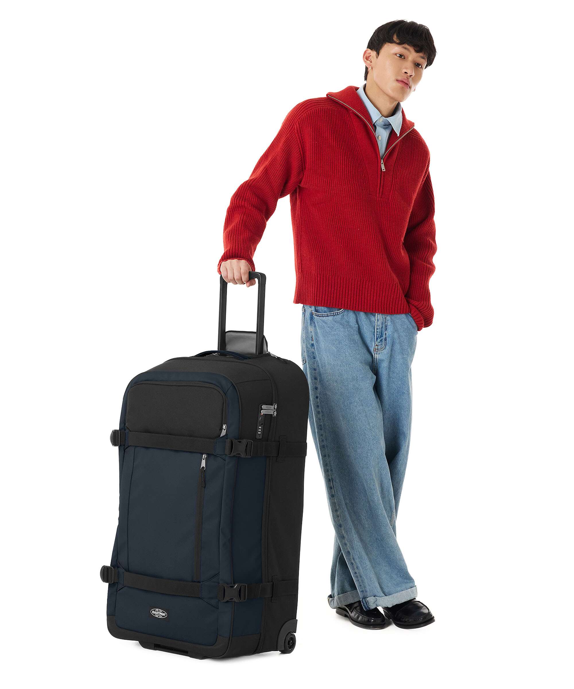 Eastpak Transit'R Pro Core L Travel bag with wheels navy/pro coated