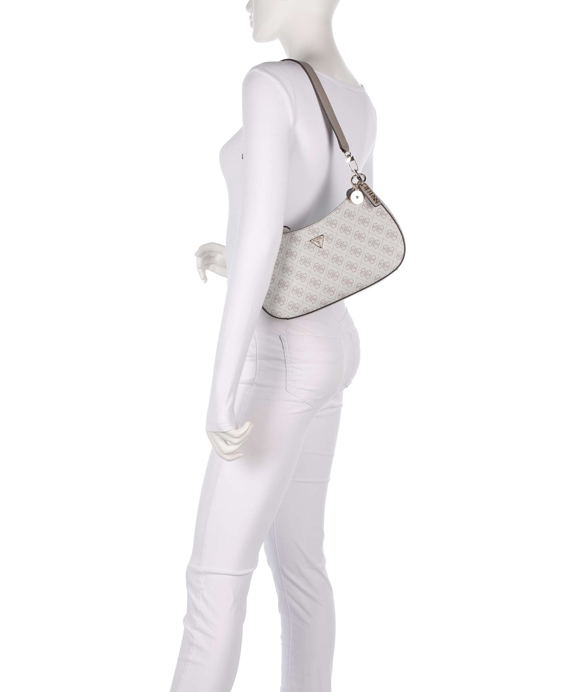 Guess Noelle Shoulder bag dark taupe logo