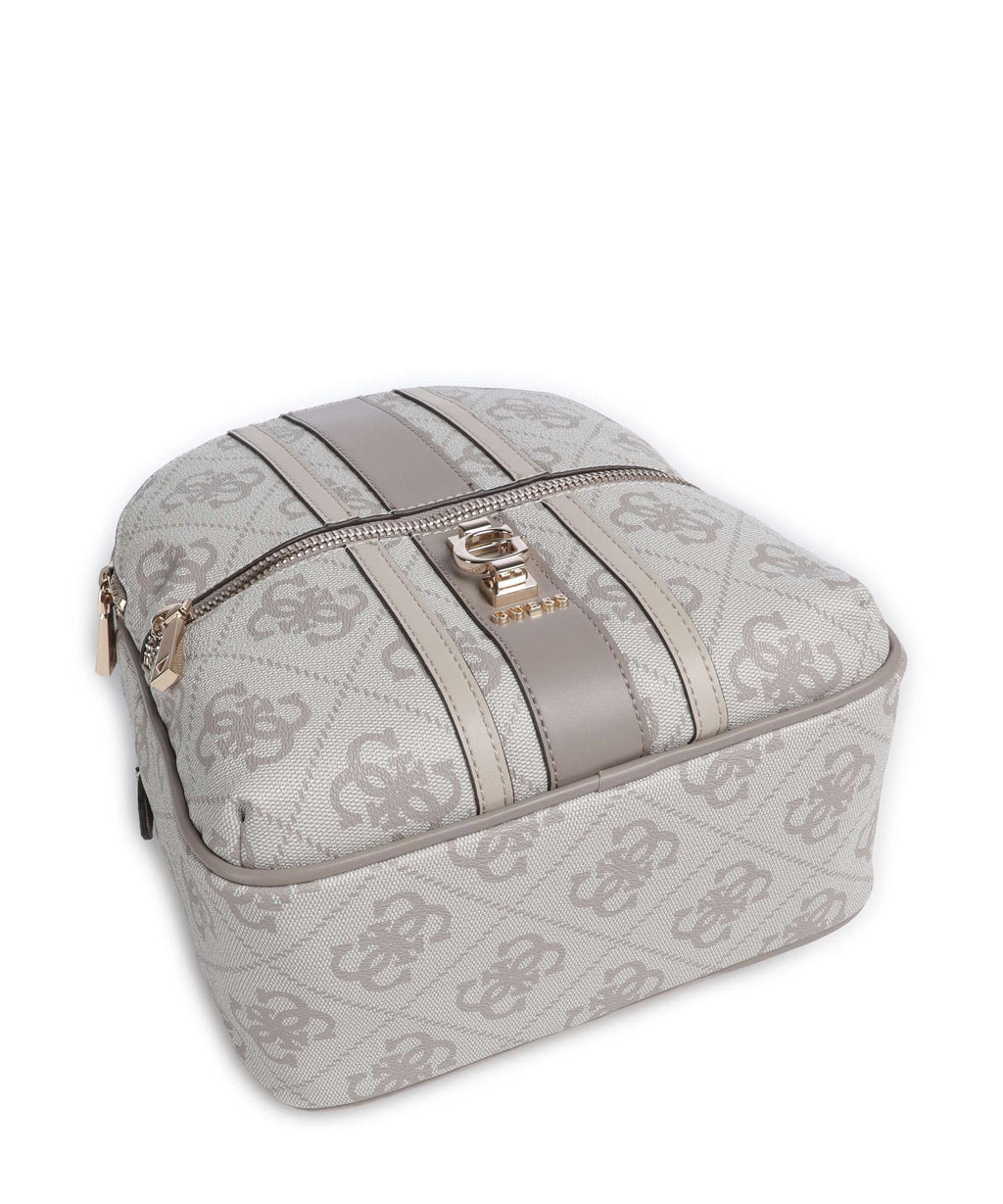 Guess Erenia Backpack dark taupe logo