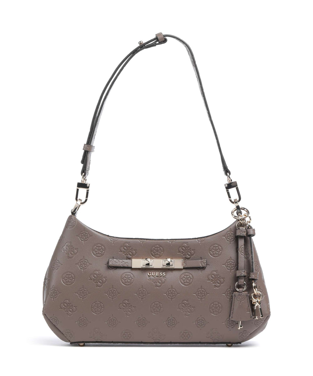 Guess Carmella Shoulder bag taupe logo