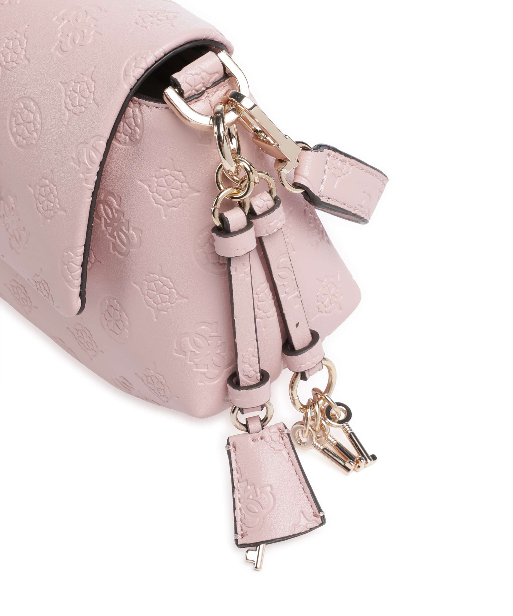 Guess Carmella Crossbody bag light pink logo