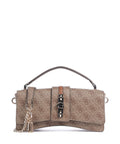 Guess Yvonne Logo Mini Handbag latte logo