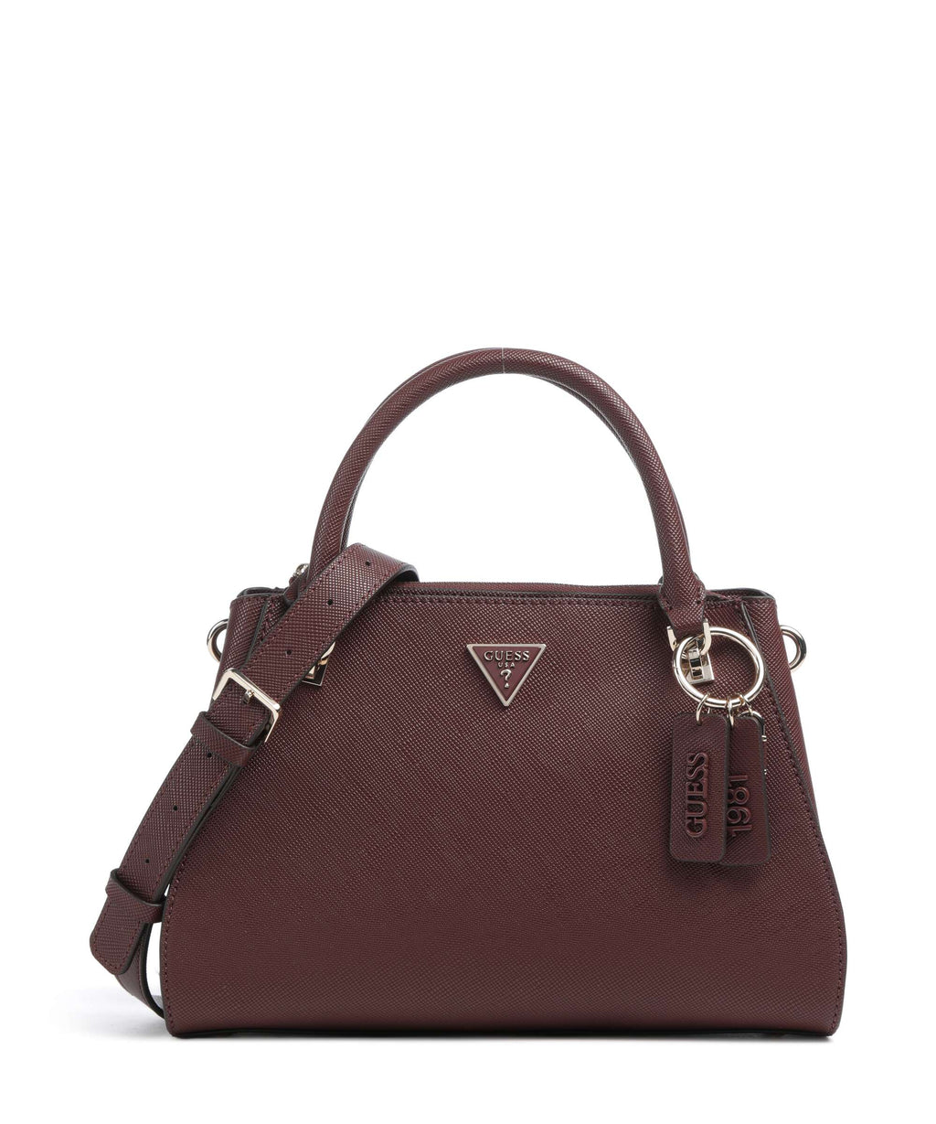 Guess Noelle II Luxury Handbag burgundy