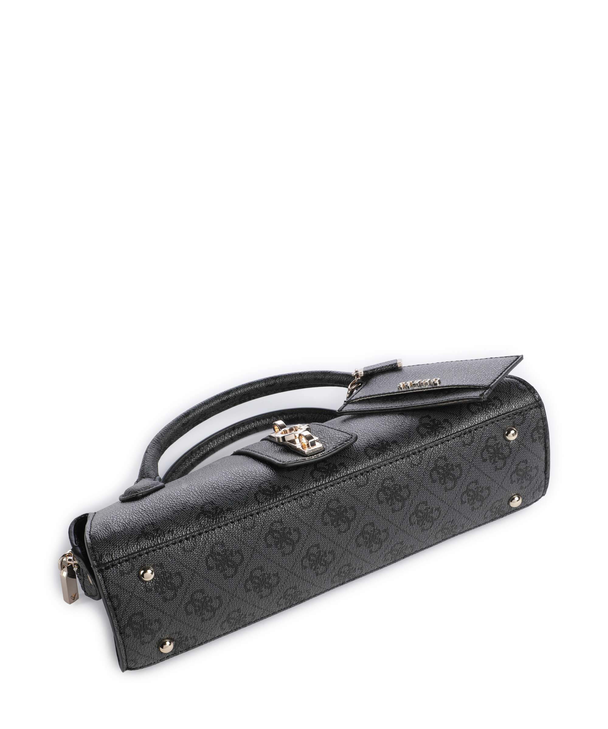 Guess Yvonne Logo Mini Handbag coal logo