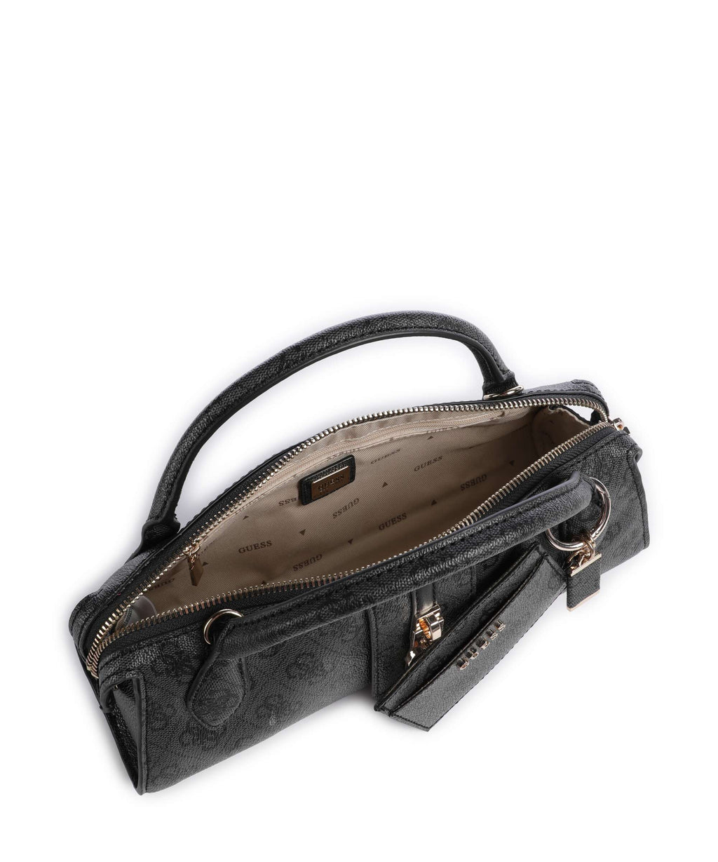 Guess Yvonne Logo Mini Handbag coal logo