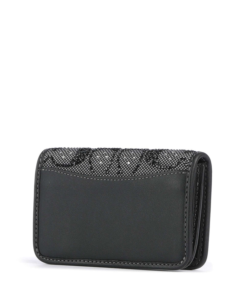 Coach Essential Crystal Signature Jacquard Wallet black