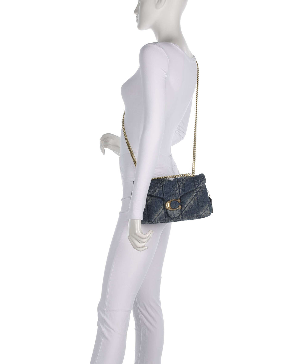 Coach Tabby Soft Quilted Loved Denim 26 Shoulder bag dark indigo