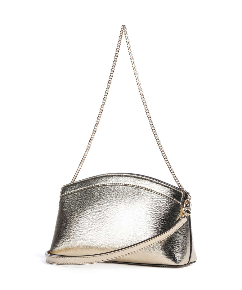 Michael Kors Athena Dome Chain Small Shoulder bag pale gold