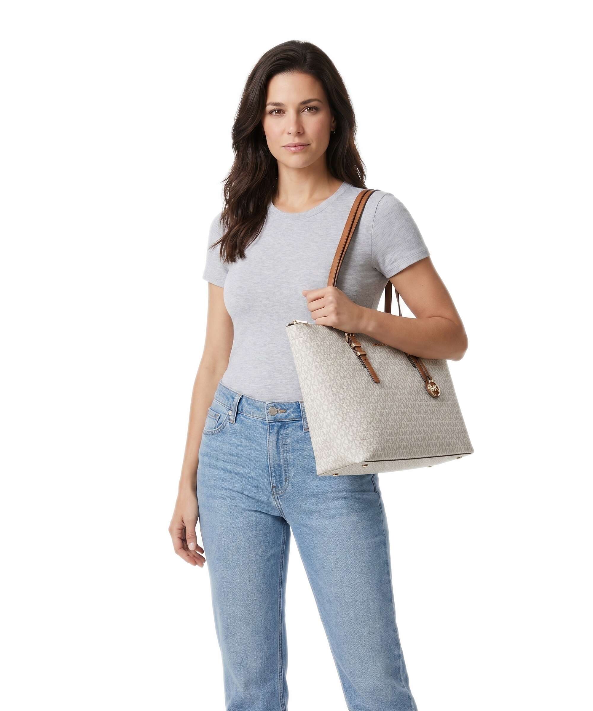 Michael Kors Quinn Large Tote bag vanilla/acorn