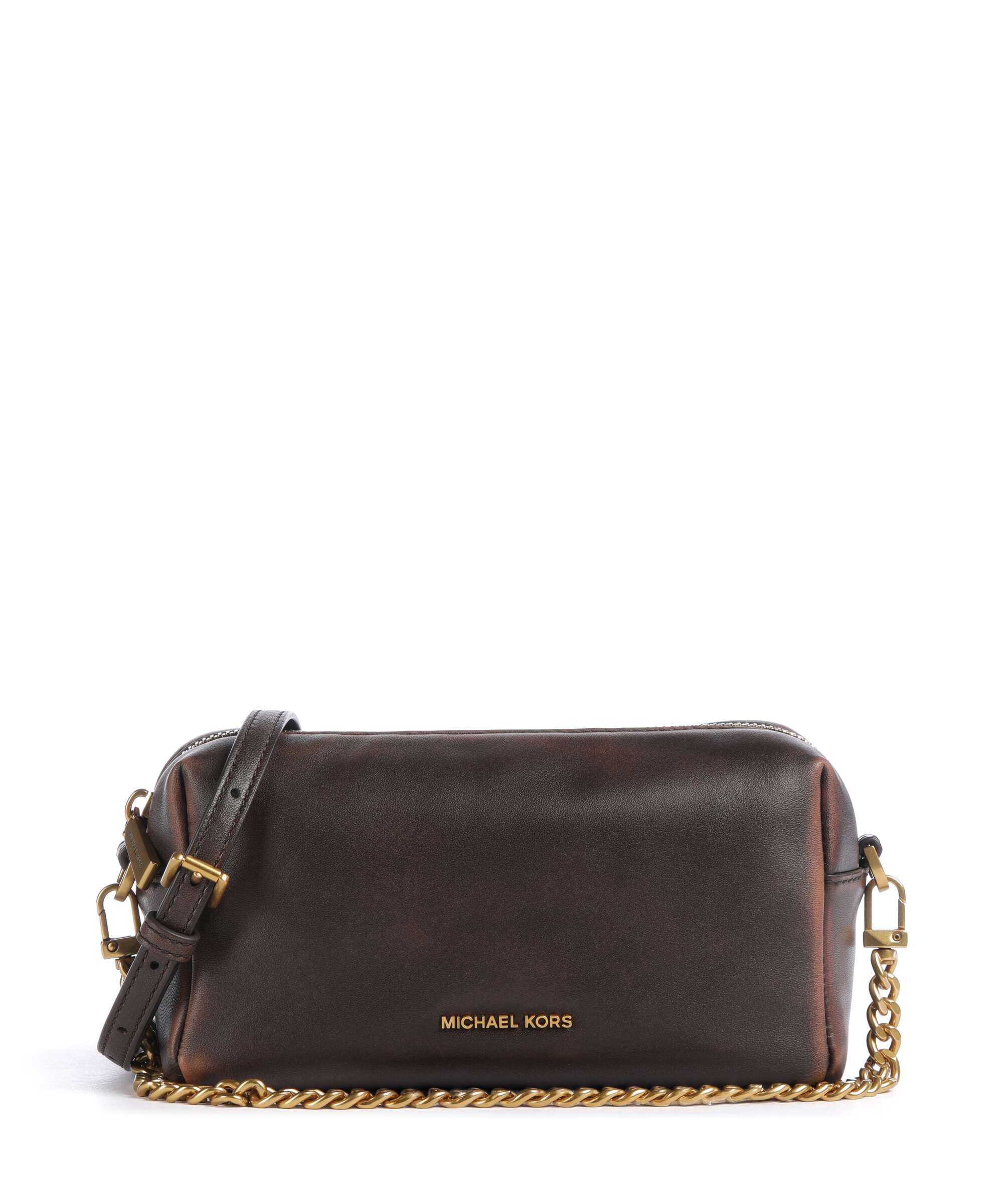 Michael Kors Bryant Small Crossbody tas lamsleer chocolate