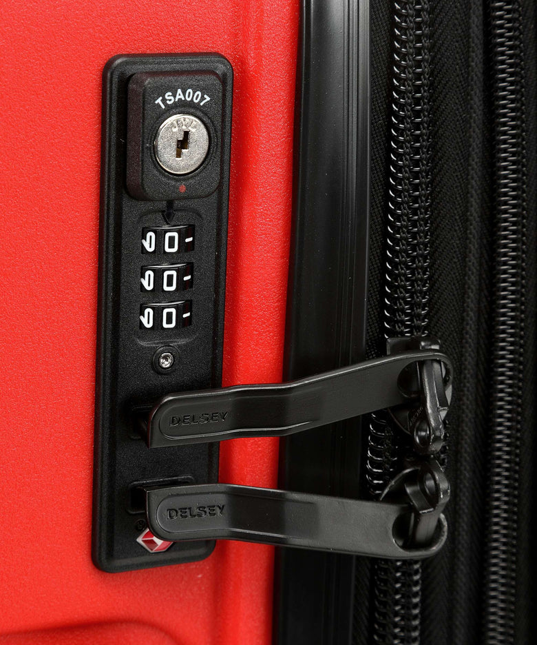 Delsey Paris Belmont Plus Spinner (4 wheels) blasses rot