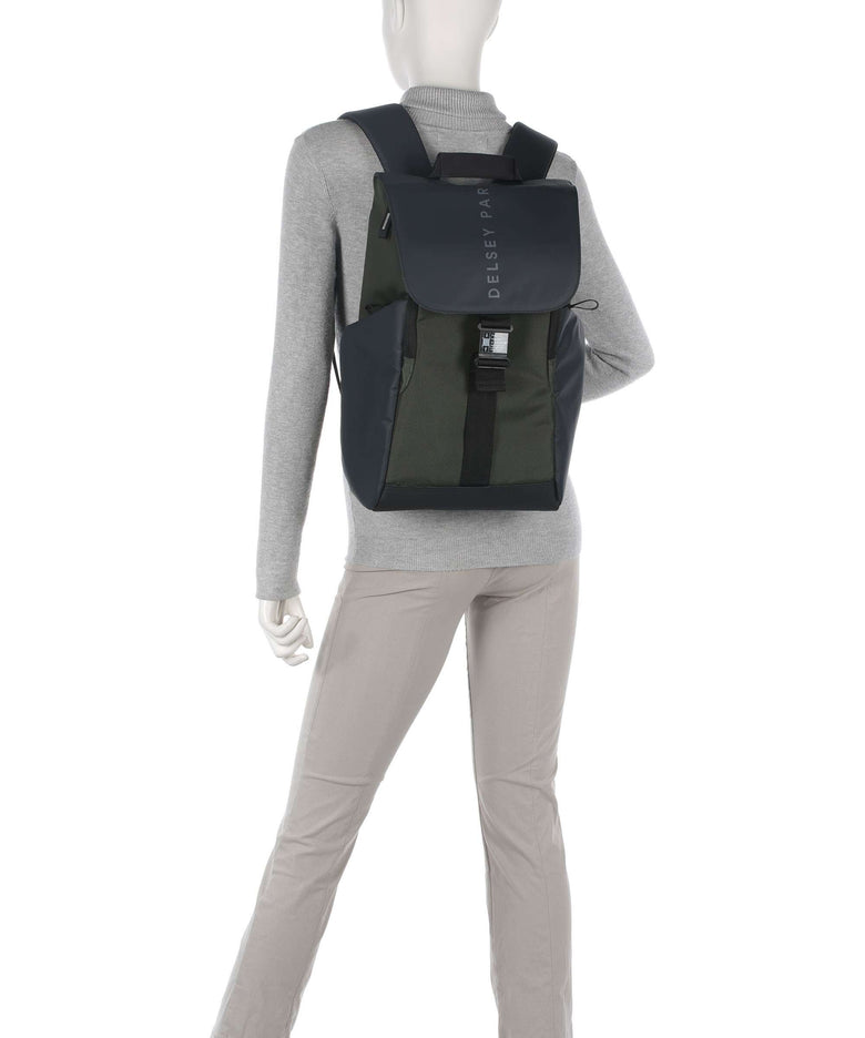 Delsey Paris Securflap Backpack army