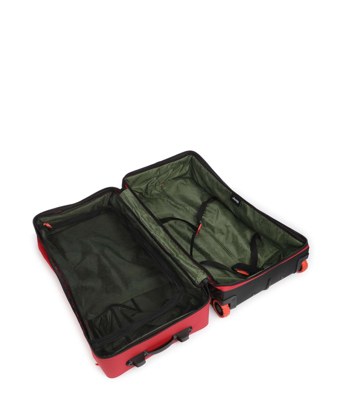 Jeep JS005A 82 Travel bag with wheels chili pepper red