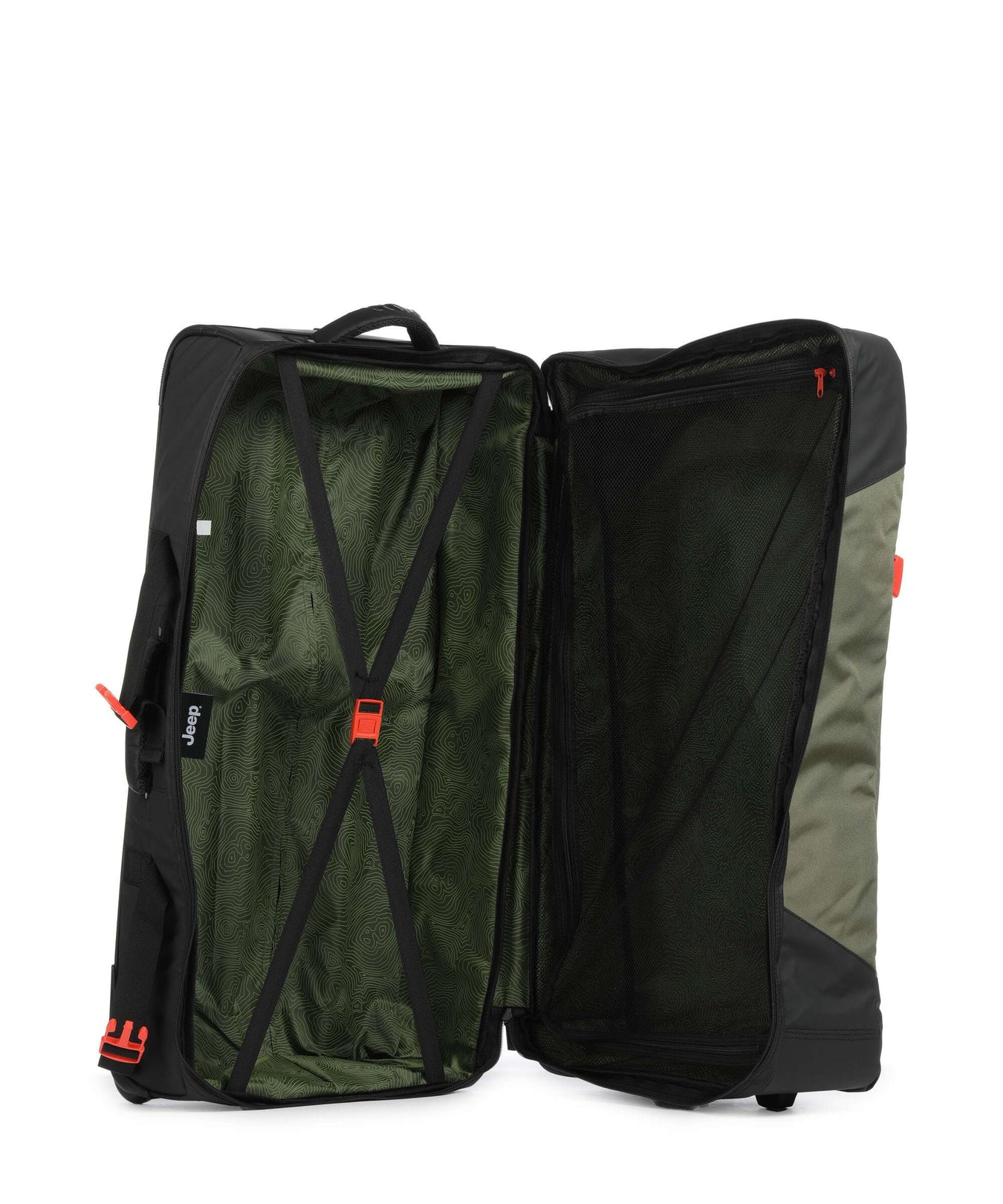 Jeep JS007C 82 Travel bag with wheels avocado green