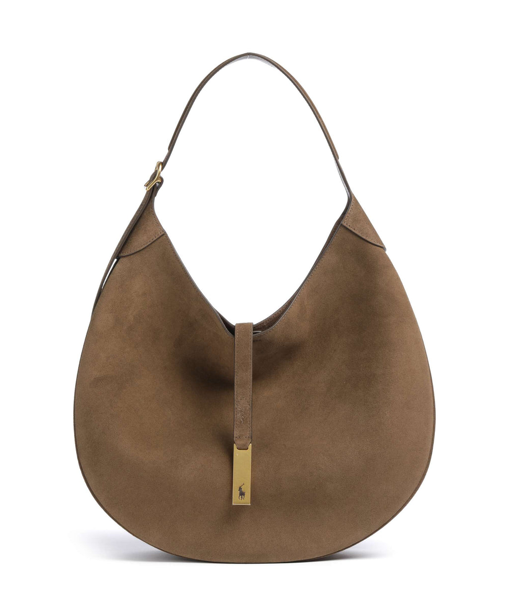 Polo Ralph Lauren ID Collection Medium Hobo bag gingerbread