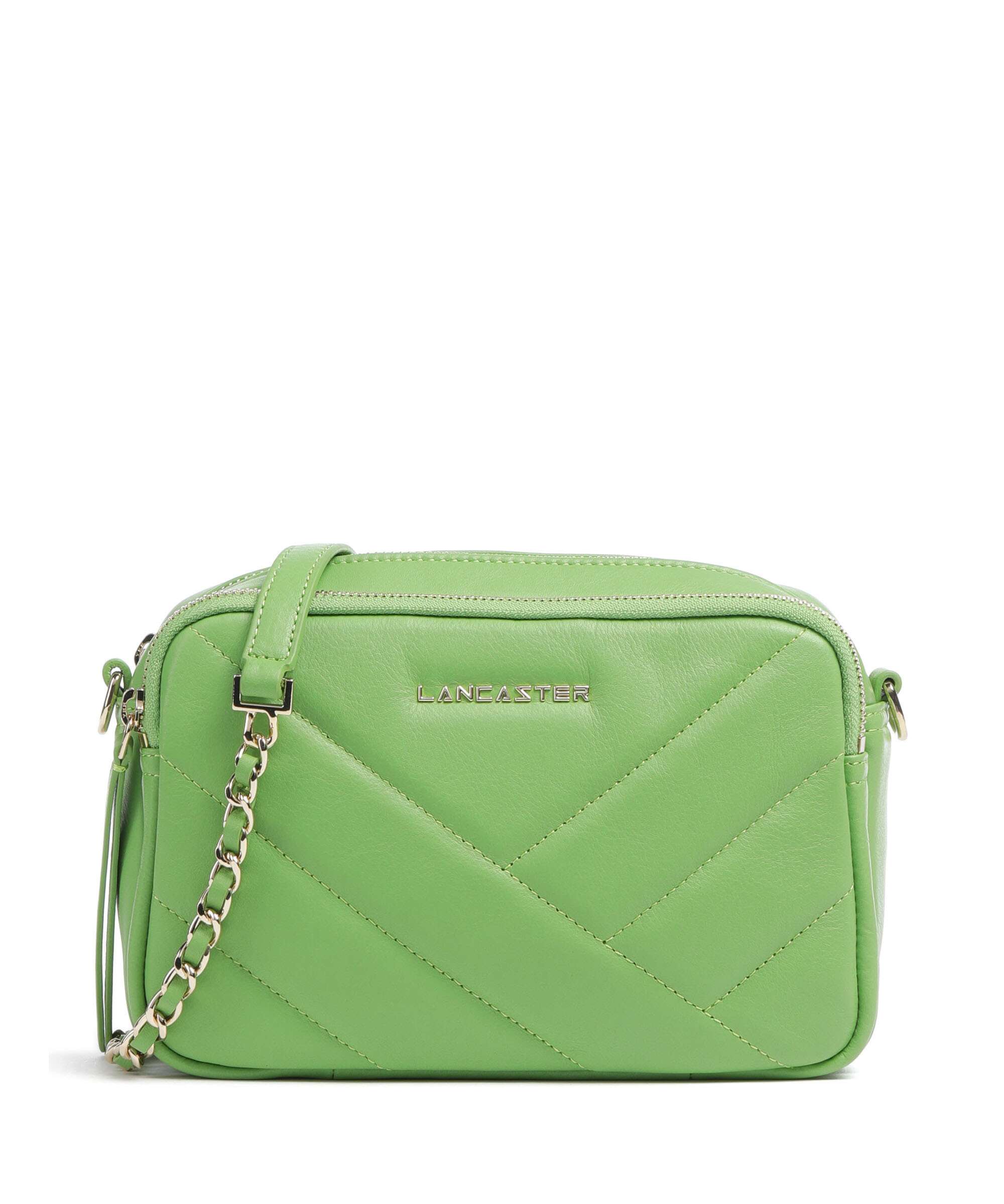 Lancaster Soft Matelassé Crossbody bag vertmouss