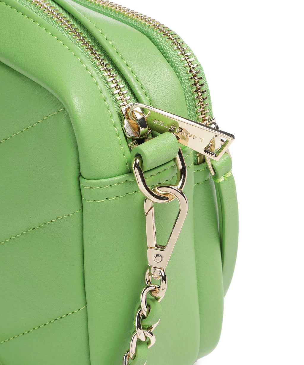 Lancaster Soft Matelassé Crossbody bag vertmouss