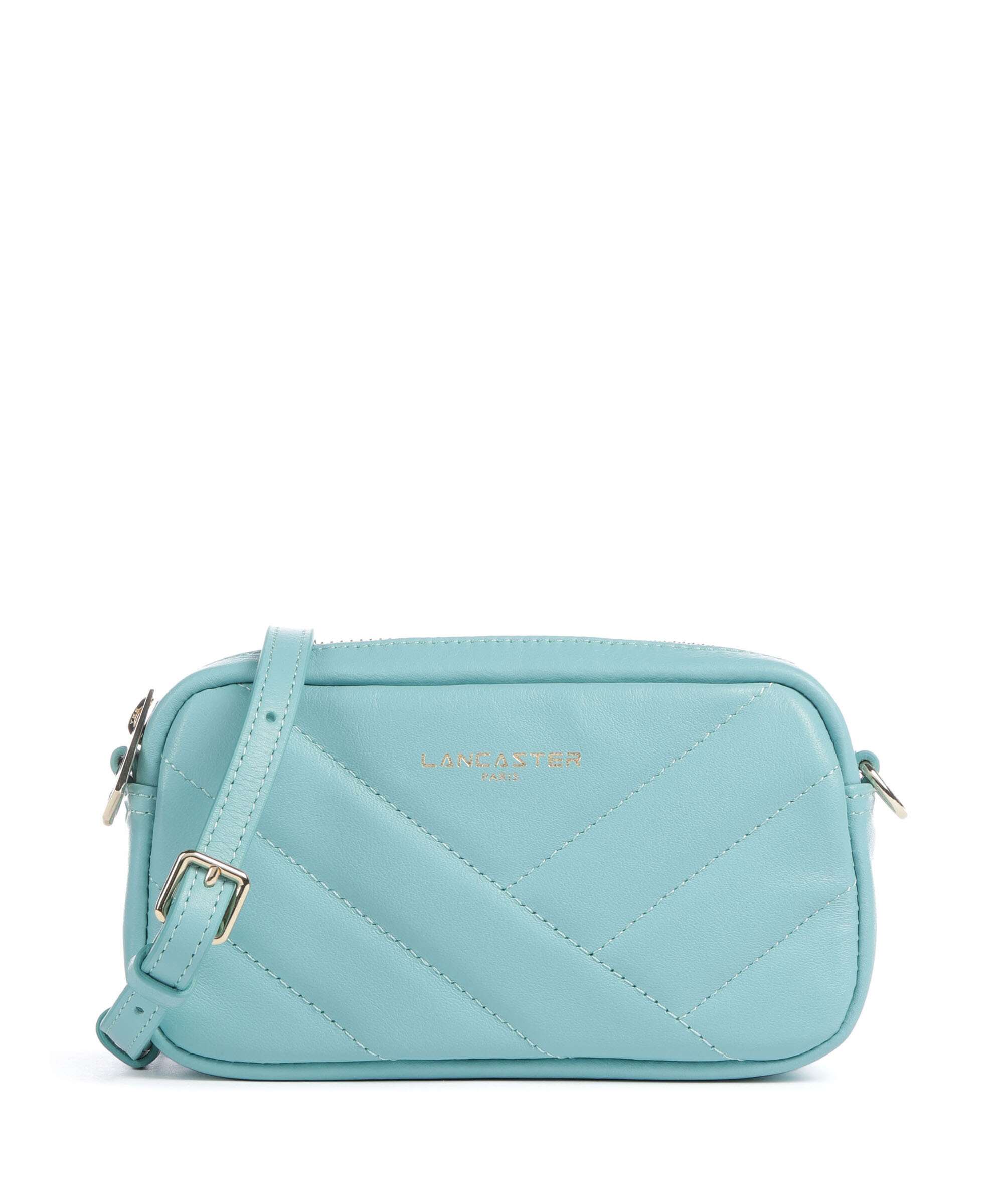 Lancaster Soft Matelassé Crossbody bag lagon