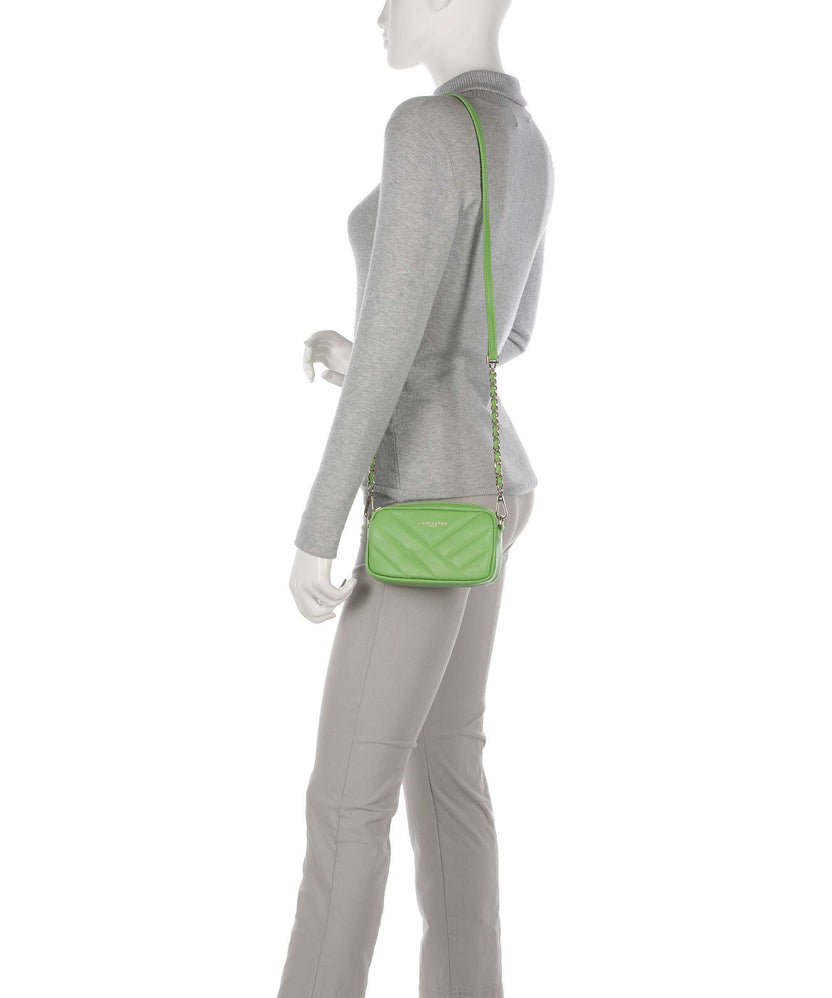 Lancaster Soft Matelassé Crossbody bag vertmouss