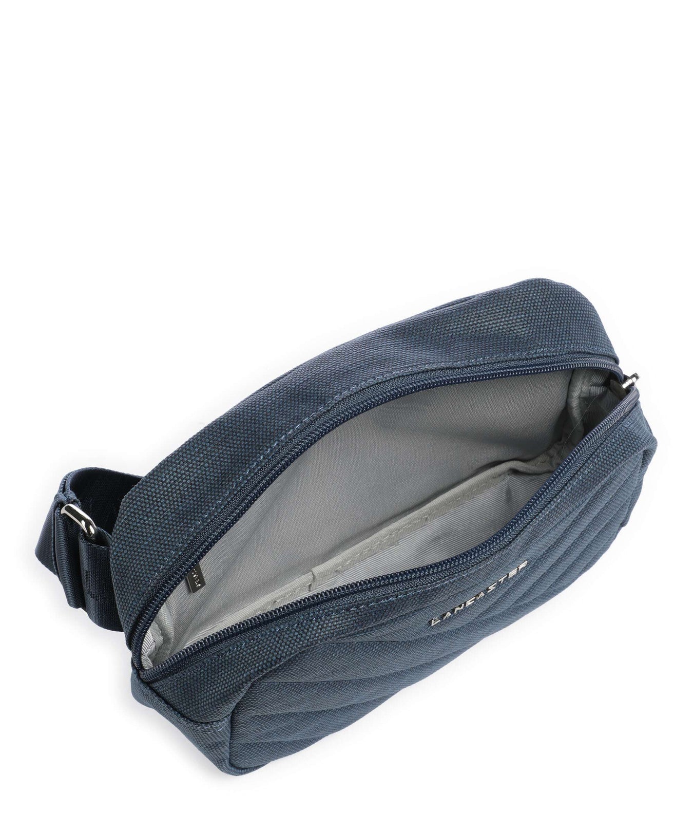 Lancaster Canvas Matelassé Fanny pack bleufonc