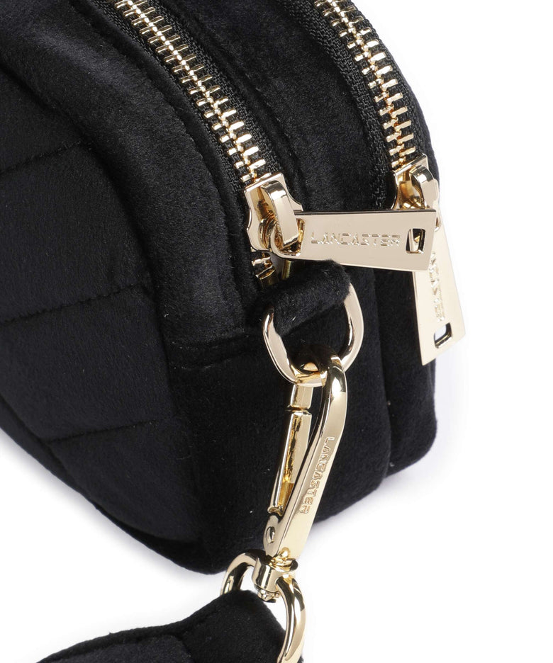Lancaster Actual Velvet Matelassé Crossbody bag noir