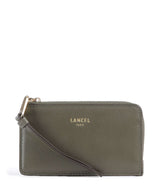 Lancel Origami Credit card holder dark khaki