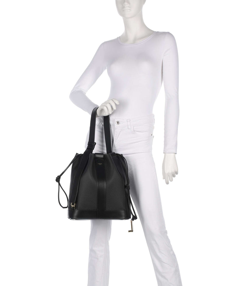 Lancel Elles M Bucket bag black