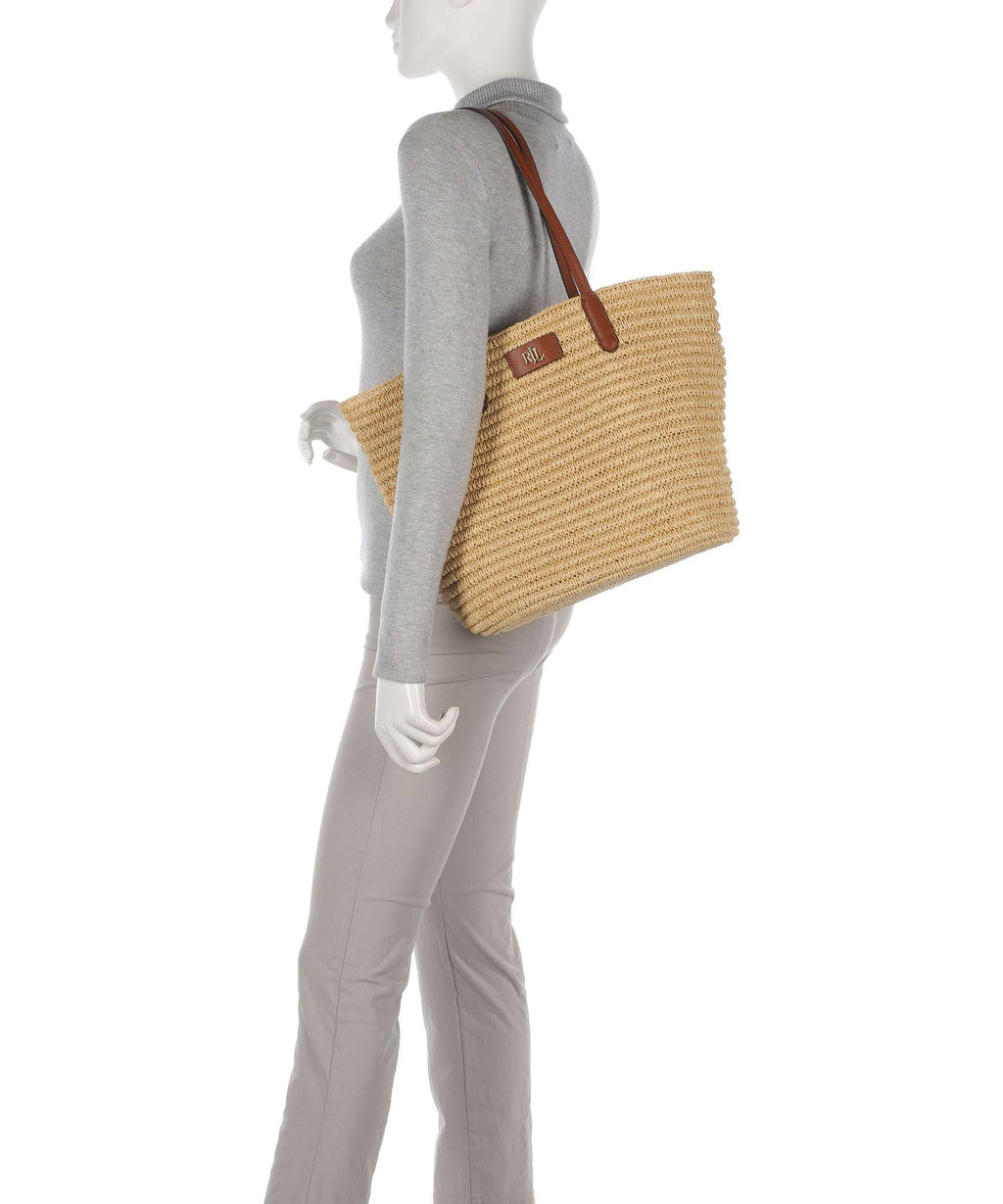 Lauren Ralph Lauren Brie 31 Straw Tote bag natural/tan