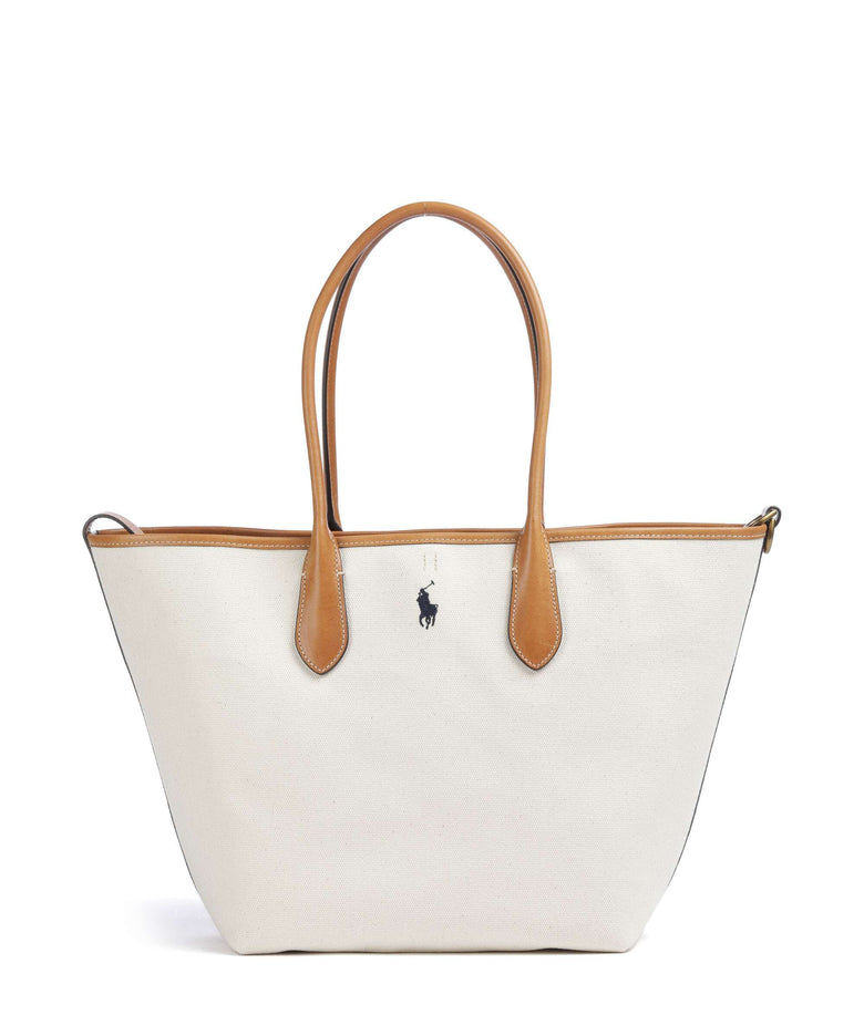 Polo Ralph Lauren Bellport Medium Tote bag natural/navy