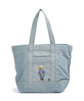 Polo Ralph Lauren Bear Traveller Tote bag washed denim