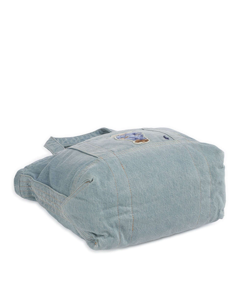 Polo Ralph Lauren Bear Traveller Handbag washed denim