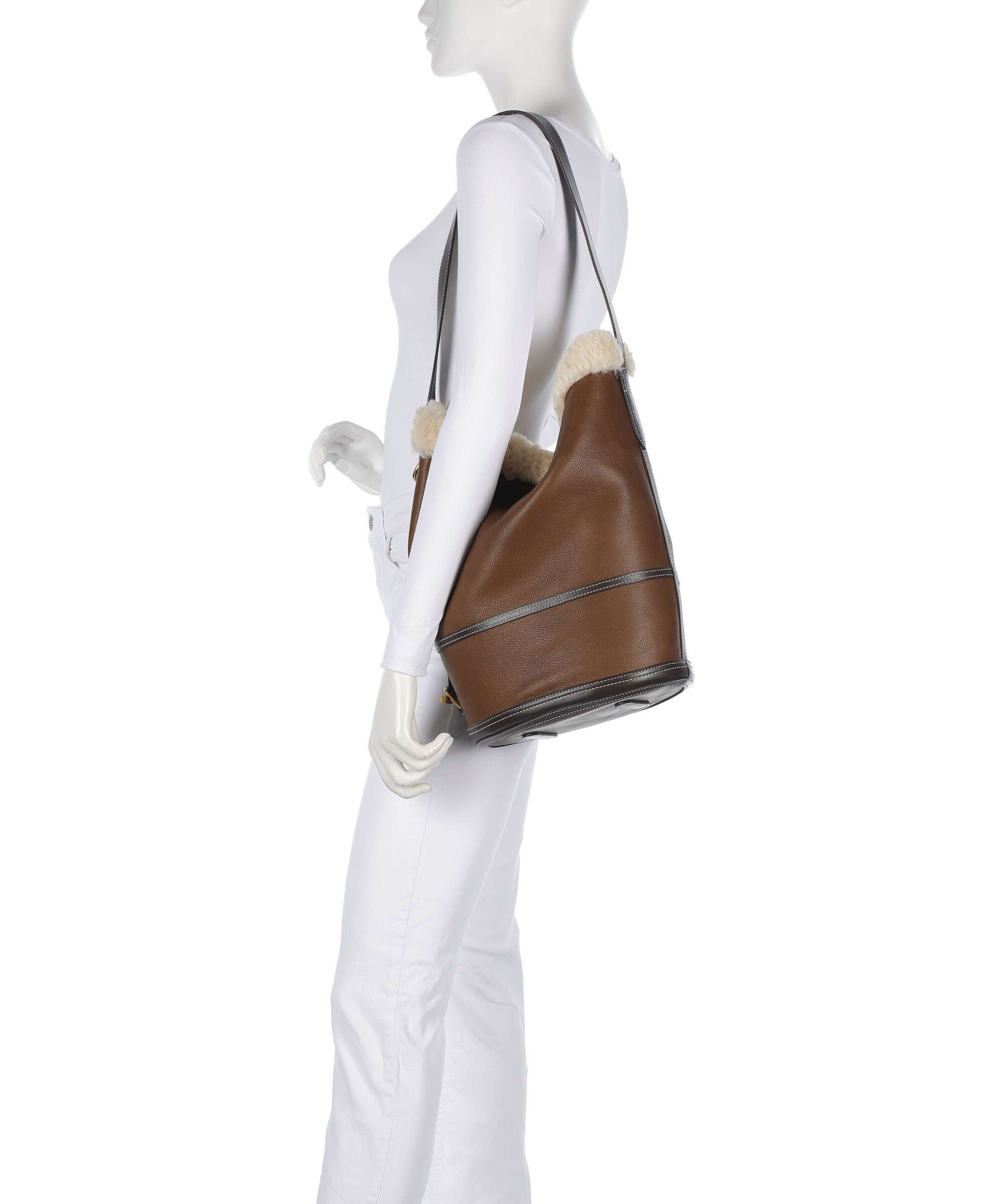 Polo Ralph Lauren Bellport Medium Bucket bag luggage/cream